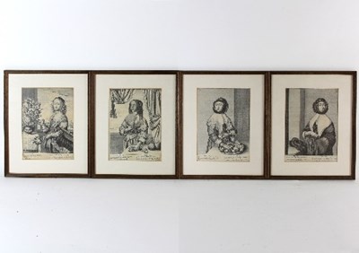 Lot 738 - After Wenceslaus Hollar/Four Seasons/signed...