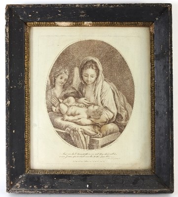 Lot 739 - Bartolozzi after Guercino/Virgin and...