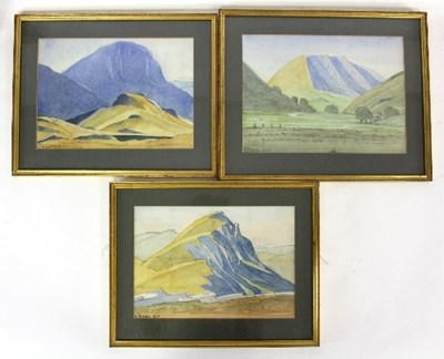 Lot 773 - Talbot Griffith/Landscapes/three watercolours,...