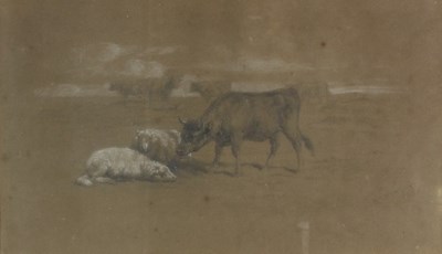 Lot 799 - Rosa Bonheur (French 1822- 1899)/Cattle and...