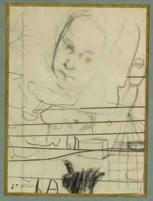 Lot 800 - Jean-Francois Millet (French 1814-1875)/Study...