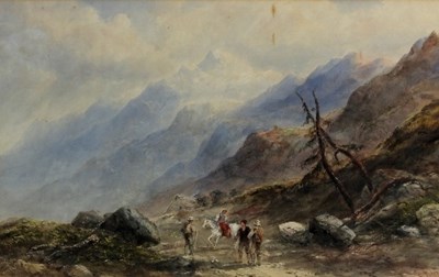 Lot 807 - Edward Tucker (c.1847-1910)/Highland Landscape...