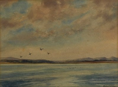 Lot 810 - Richard Harrison (born 1954)/Duck Flying over...