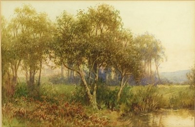 Lot 822 - William Affleck (British 1869-1943)/Wooded...