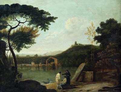 Lot 855 - Follower of Richard Wilson/Lake Avernus/them...