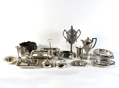 Lot 11 - A large quantity of silver plated wares