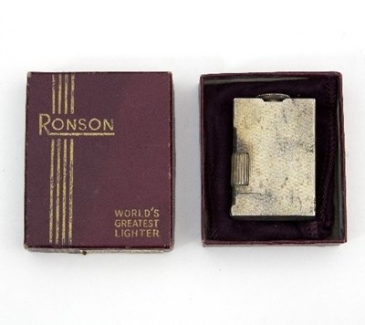 Lot 89 - A Ronson silver lighter, B & C, Birmingham 1947