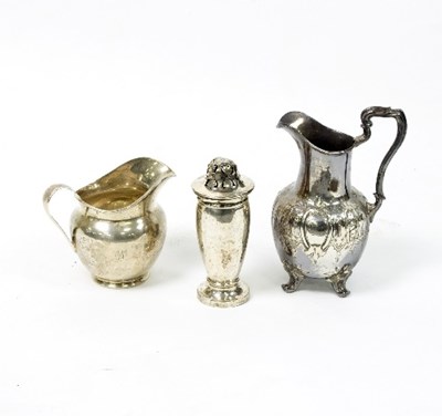 Lot 124 - A Victorian silver jug, London 1859, with...