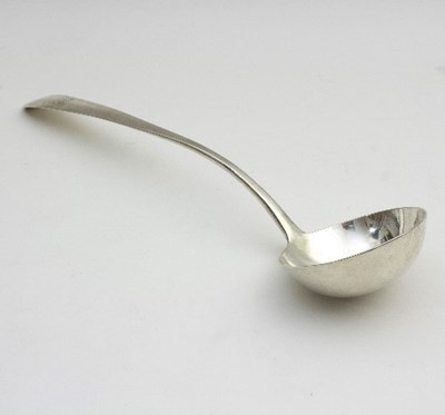 Lot 151 - An Irish silver ladle, John Pittar, Dublin...