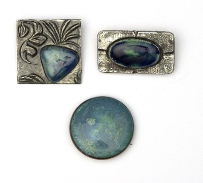 Lot 208 - A Ruskin Arts and Crafts ceramic silver...