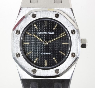 Lot 318 - A lady's Andermars Piguet stainless steel...