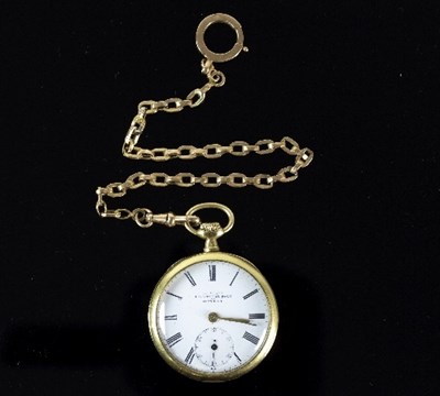 Lot 320 - A slim gold dress pocket watch, J F Bautte Cie...