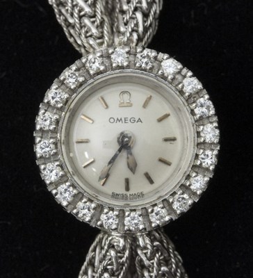 Lot 322 - A lady's Omega cocktail watch, the circular...