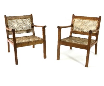 Lot 362 - A pair of 20th Century Danish style beechwood...