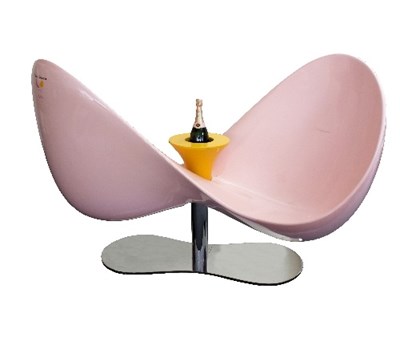 Lot 394 - Karim Rashid for Veuve Clicquot, a loveseat in...