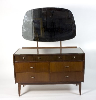 Lot 413 - A mid 20th Century dressing table, mounted...