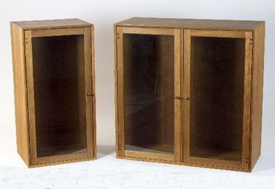 Lot 425 - Silkeborg of Denmark, two Danish cherry wood...