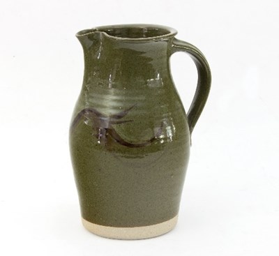 Lot 540 - Russell Collins, Hook Norton Pottery/A green...