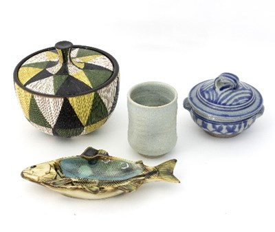 Lot 560 - Bitossi & Figli/An Italian pottery bowl and...