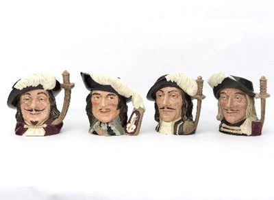 Lot 572 - Four Royal Doulton character jugs, Porthos...