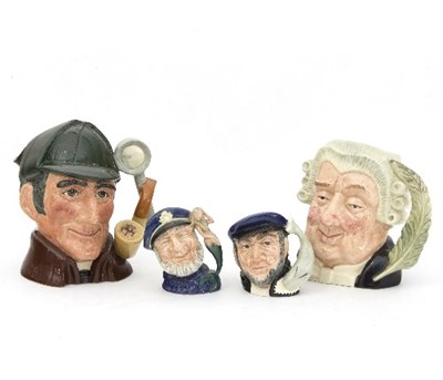 Lot 575 - Two Royal Doulton character jugs, The Sleuth...