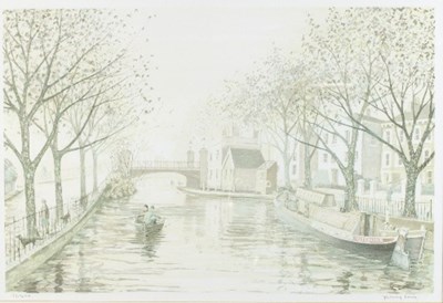 Lot 602 - Jeremy King (British, born 1933)/Canal...