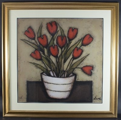 Lot 607 - 20th Century British/Four Flower Studies/with...