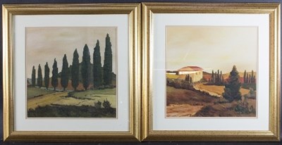 Lot 609 - Jean Clark/Tuscan Landscapes/four reproduction...