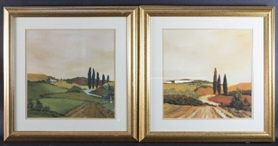 Lot 609 - Jean Clark/Tuscan Landscapes/four reproduction...