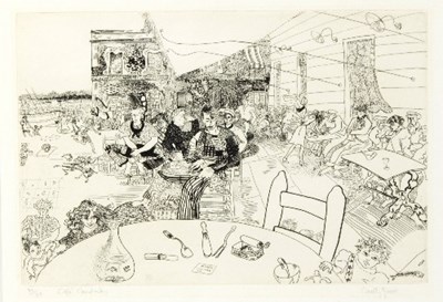 Lot 681 - Anthony Gross CBE RA (British 1905-1984)/Cafe...