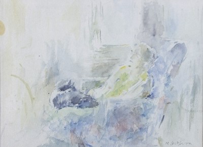 Lot 690 - M Cockburn/Figure Study/signed/watercolour,...