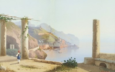 Lot 696 - E Romano, Neapolitan School/Italian Harbour...