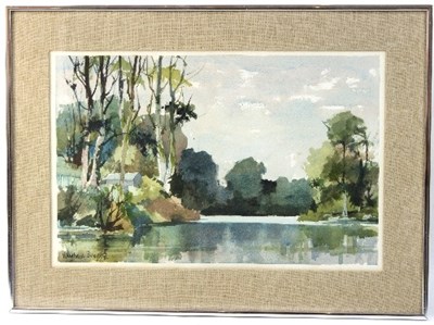 Lot 705 - Vaughan Bevan RI (born 1921)/Lake at London...