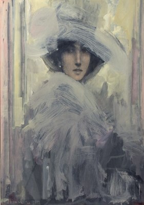 Lot 820 - Robert Plisnier (Belgian, born 1951)/Lady in...