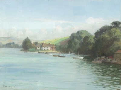 Lot 828 - Thomas W Holgate (British 1869-1954)/Lake...