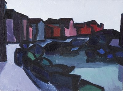 Lot 857 - Mario Signori (born 1921)/A View of a Canal at...