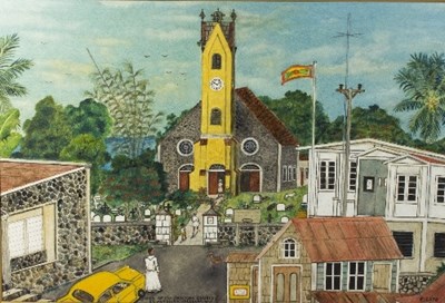 Lot 885 - Elinus Cato (West Indian, 1933-2004)/View of...