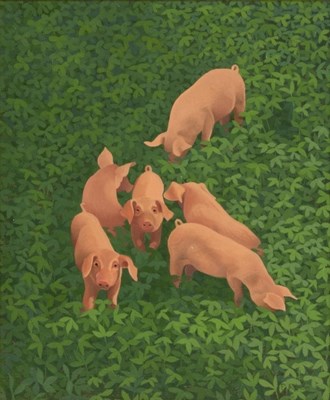 Lot 894 - Patricia Bott Allen (American, born 1911)/Pigs...