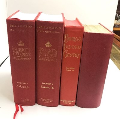 Lot 51 - Burke (Sir B) Dictionary of the Peerage and...