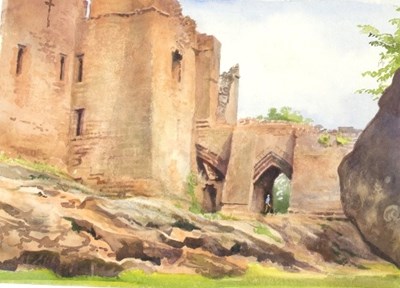 Lot 143 - Isobel B Badcock/Over the Rooftops to Dunster...