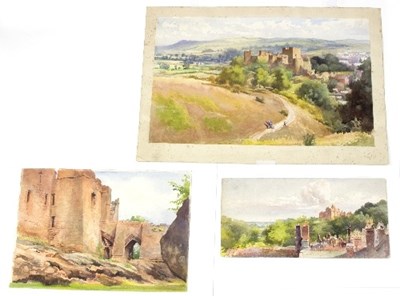 Lot 143 - Isobel B Badcock/Over the Rooftops to Dunster...