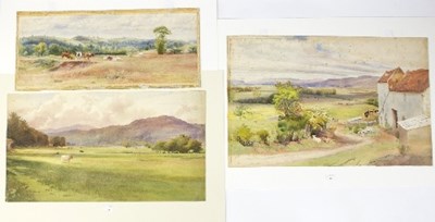 Lot 145 - Isobel B Badcock/Landscape at Wookey/inscribed...