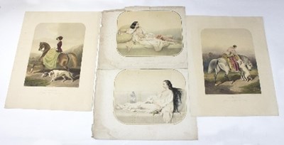 Lot 165 - After Alfred de Dreux/Les Amazones/plates 1...