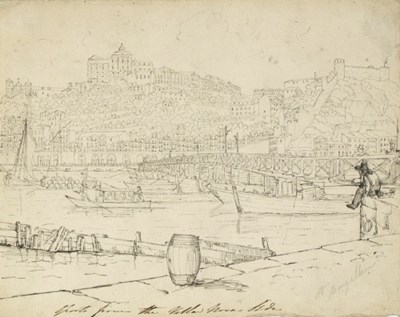 Lot 177 - 19th Century English School/View of Porto from...