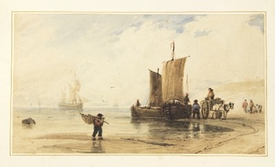 Lot 187 - After Richard Parkes Bonington/Fisher Folk on...