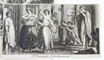 Lot 223 - A folio of portrait engravings, including...