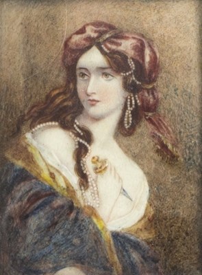 Lot 264 - A late 19th Century portrait miniature of Lady...