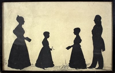 Lot 346 - 19th Century School/Portrait Silhouette of the...