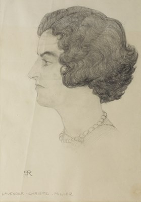 Lot 360 - 20th Century English School/Profile Portrait...