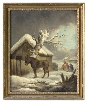 Lot 388 - Manner of George Morland/Feeding the Donkey in...